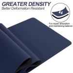 5mm Thick Non Slip Lightweight PU Yoga Matt Upgraded A Strong Grip Fitness Blue