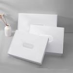 Custom Silver Foil Stamped Logo Clothing Cosmetic Packaging Boxes Credit Card