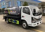 Light Dongfeng Truck Chassis 6m3 Cleaning Sewage Suction Truck / Fecel Suction