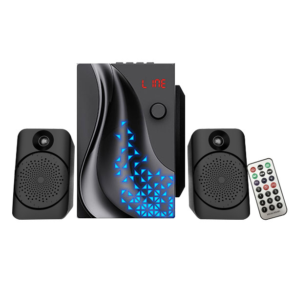 High Performance FM Radio 2.1 Multimedia Speaker With Bluetooth 4Ω Impedance