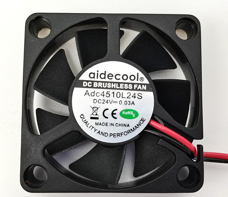 45x45x10mm Lightweight CPU Exhaust Fan , Brushless PC Ventilation Fan