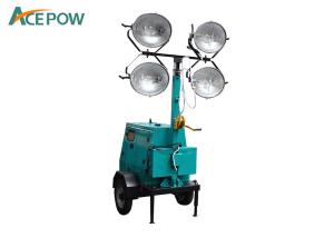 Quality Air Cooled 76m Portable Generator Light Tower , Diesel Generator Light Tower wholesale
