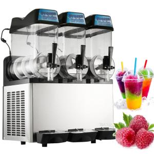 Quality 12L×3 800W Ice Slush Machine , Commercial Slush Machine For Frozen Beverage wholesale