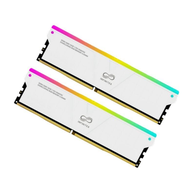Infinites Memory Solution DDR4 288pin 16GB 3600MHz Udimm PC-28800 1.35V Non Ecc Gen 4 RGB Gameing Memory Stick