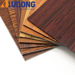 Quality Outdoor Building 1570mm Wood Grain Aluminum Composite Panel wholesale