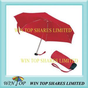 Quality Easily Carrying 5 Fold Red Umbrella wholesale