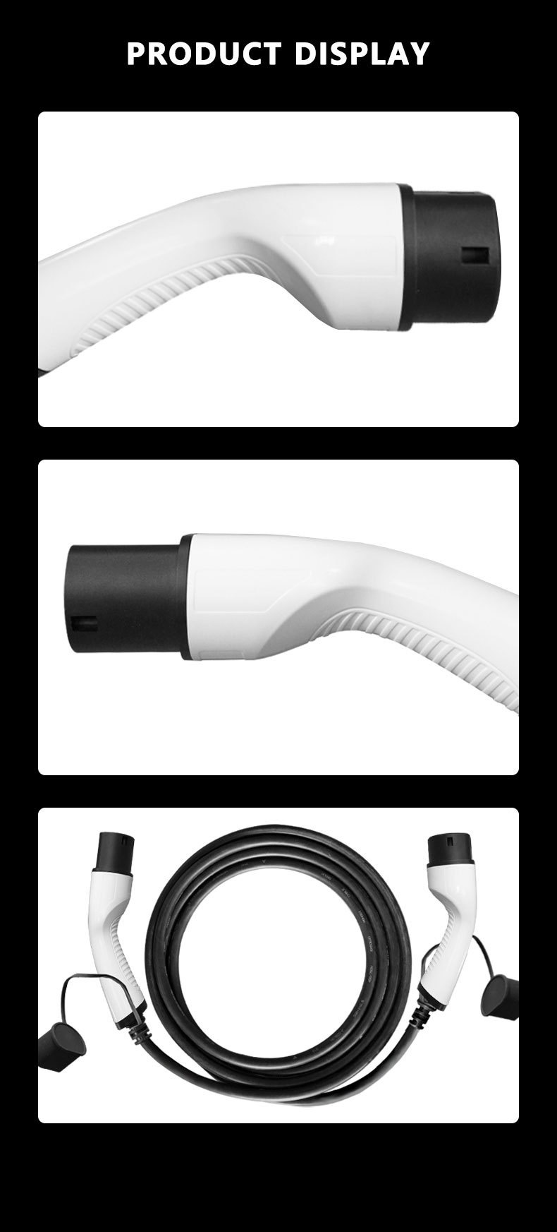 3.5KW/7KW/11KW/22KW Type2 To Type2 Extension Charging Cable With Prophylactic And Leakage Protection