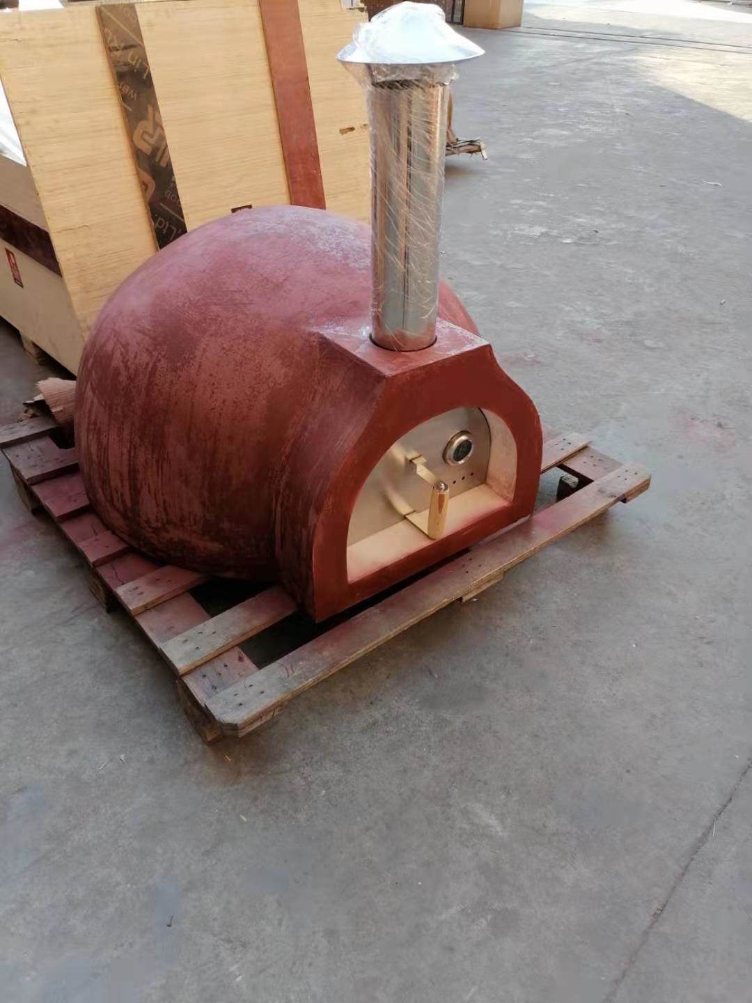 10min Outdoor Heating Ceramic Pizza Oven Wood Fired Stone Oven