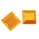 Traffic Safety Plastic Reflective Road Stud in Yellow 100X100X20mm for Traffic