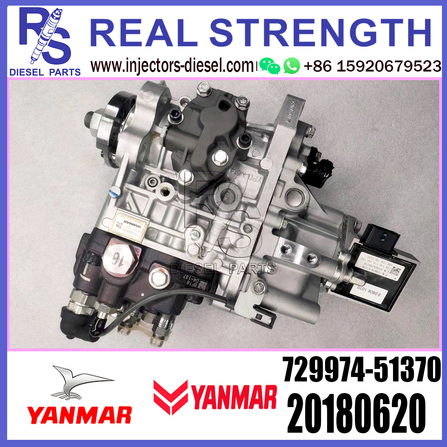Yanmar PUMP Original Fuel Injection Pump 4TNV98 4TNV94 diesel injector pumps 729974-51370 729940-51460 20180620