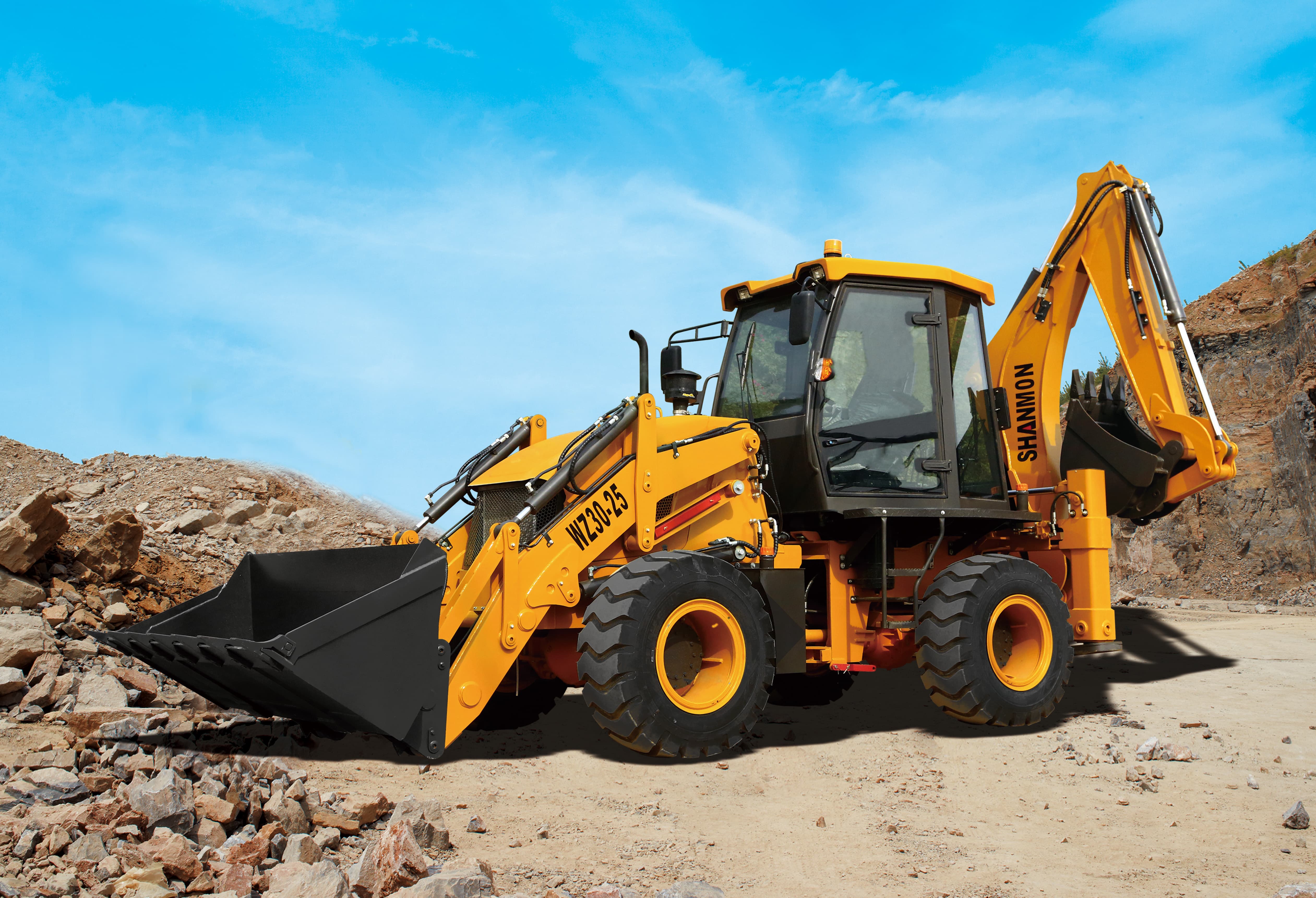 Long Lifetime SNSC 2024 Wheel Loader 0.48cbm with Xiandai Hydraulic Cylinder and YUCHAI Engine