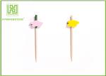 Birch Wood Decorative Food Toothpicks Disposable Birthday Party Kits OEM