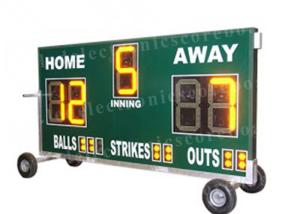 Quality 20'' 500mm Height Portable Baseball Scoreboard With Wheel Moving Stand wholesale