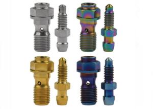 Quality M3 M4 M10 Titanium Fasteners Banjo Bolt With Bleeder Valve DIN GB ASME wholesale