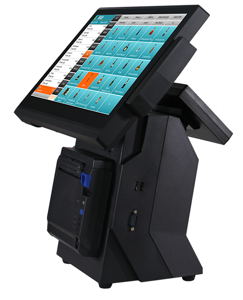 2GB RAM Supermarket Milk Tea Catering Ordering Machine Touch Pos Cashier Machine