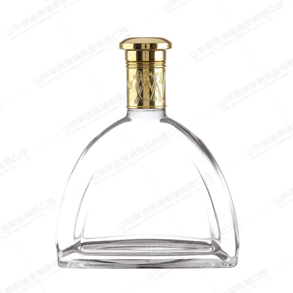 Rubber Stopper Sealing Type 500ml Glass Wine Bottle for Vodka Brandy Gin Spirit