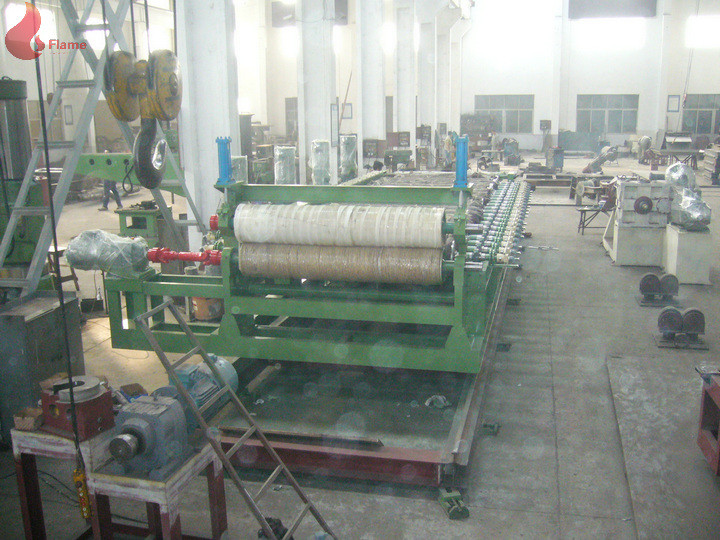 4 roll calender PVC Plastic calendering equipment with embossing machine