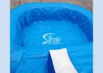 17' ocean wavy commercial kids inflatable water slide with pool made of lead