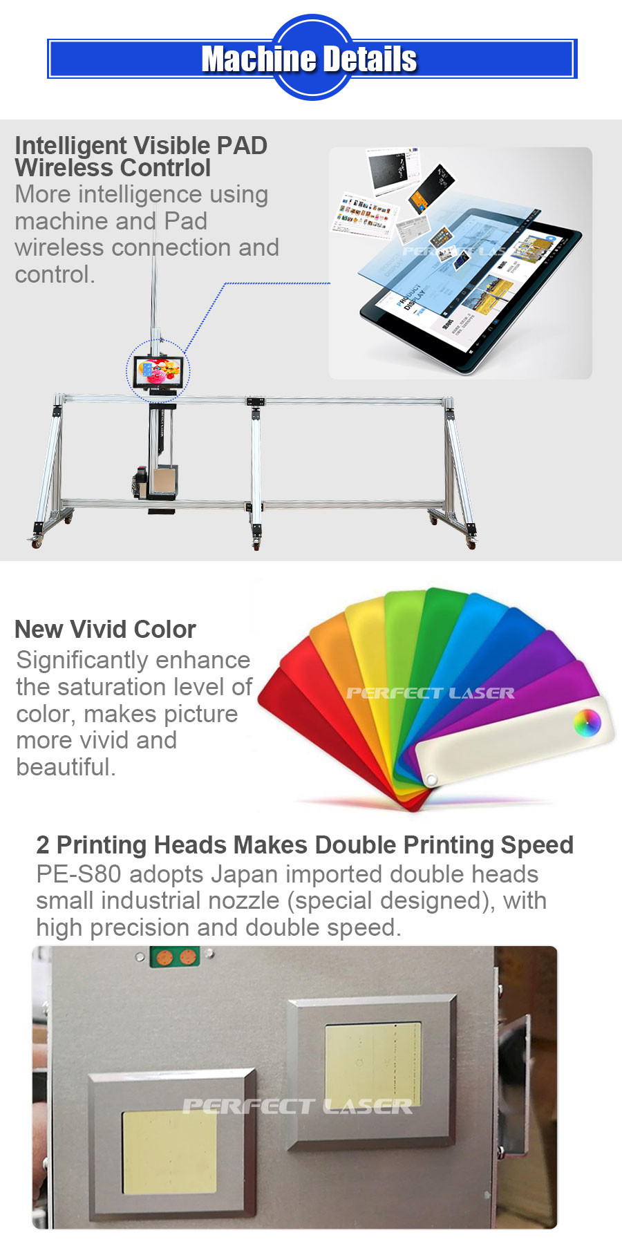 Multi Color 3d Wall Printing Machine Automatic Industrial Poster Advertisement Mural Painting Ink