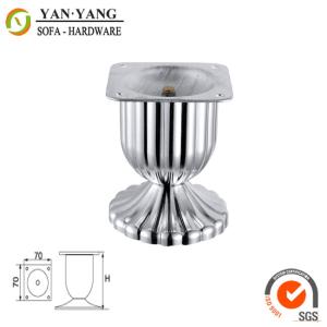 Quality 80mm high glossy shiny furniture legs iron metal sofa legs SL-013 wholesale