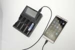 Multifunctional Li-Ion / Ni-Mh 4 Bay Battery Charger Electrical 50Hz-60Hz