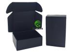 Shipping Mailer Cardboard Jewelry Gift Boxes Black Color Corrugated Die Cut