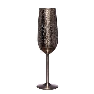 Quality Food Grade Stainless Steel Wine Glass 200ml Unbreakable Champagne Flutes For Wedding wholesale