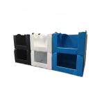 Corrugated Plastic Stackable Warehouse Bins Foldable