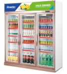 Arsenbo Glass Commercial Supermarket Refrigerator 3 Door Practical