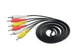 Round Special Cables RCA Video Cable 2 RCA 3 RCA Cable 2R / 3R For CCTV Cameras