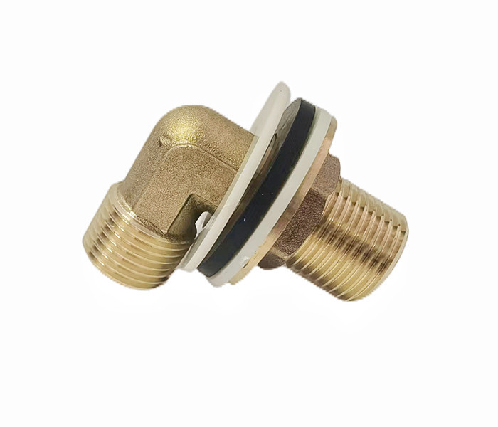 1/2'' Lead Free Brass 90 Degree Elbow With Wide Flange Brass Tap Back Nuts