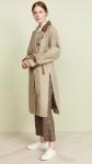 Fall Clothing Womans Wrap Dress Coat For Women with Slit