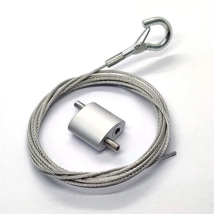 Wire Rope Suspension Kit V - Fit Snap Hook Looping Cable Gripper For Ventilation Systems