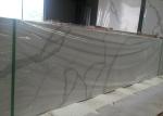 Gray And White Quartz Tile Countertop Kitchen Cabinet Top Customised Size