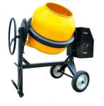 Medium Sized Electric Concrete Mixer Machine 6.5HP Yellow Semi Dry