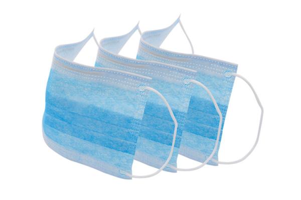 Blue Color Disposable Face Mask Non Woven 3 Ply Comfortable Material Eco -