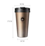 500ml 90x170mm 16 Oz Double Wall Stainless Steel Travel Mug