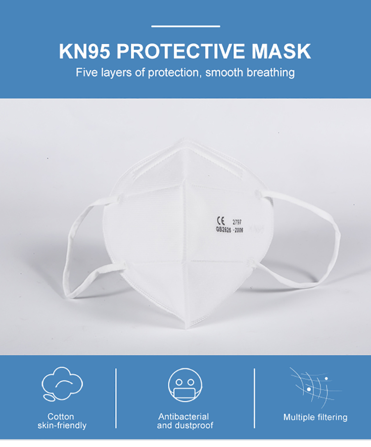 Support samples Stock White list factory CE FFP2 KN95 mask face mask KN95 certified