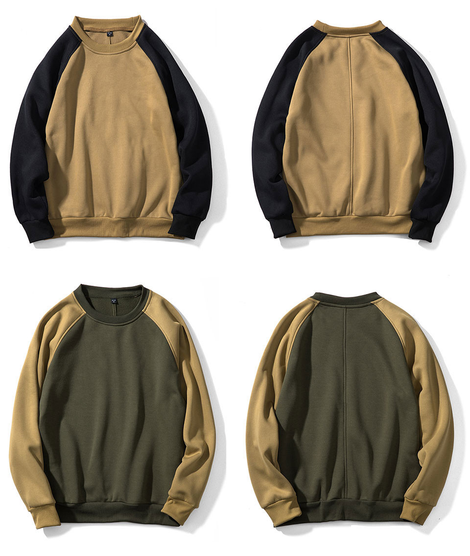 Unisex O Neck Blank Oversized Sweatshirts