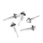 5.5x38 Custom Bi Metal Stainless Steel Roofing Screws Hex Flange Drilling Tail