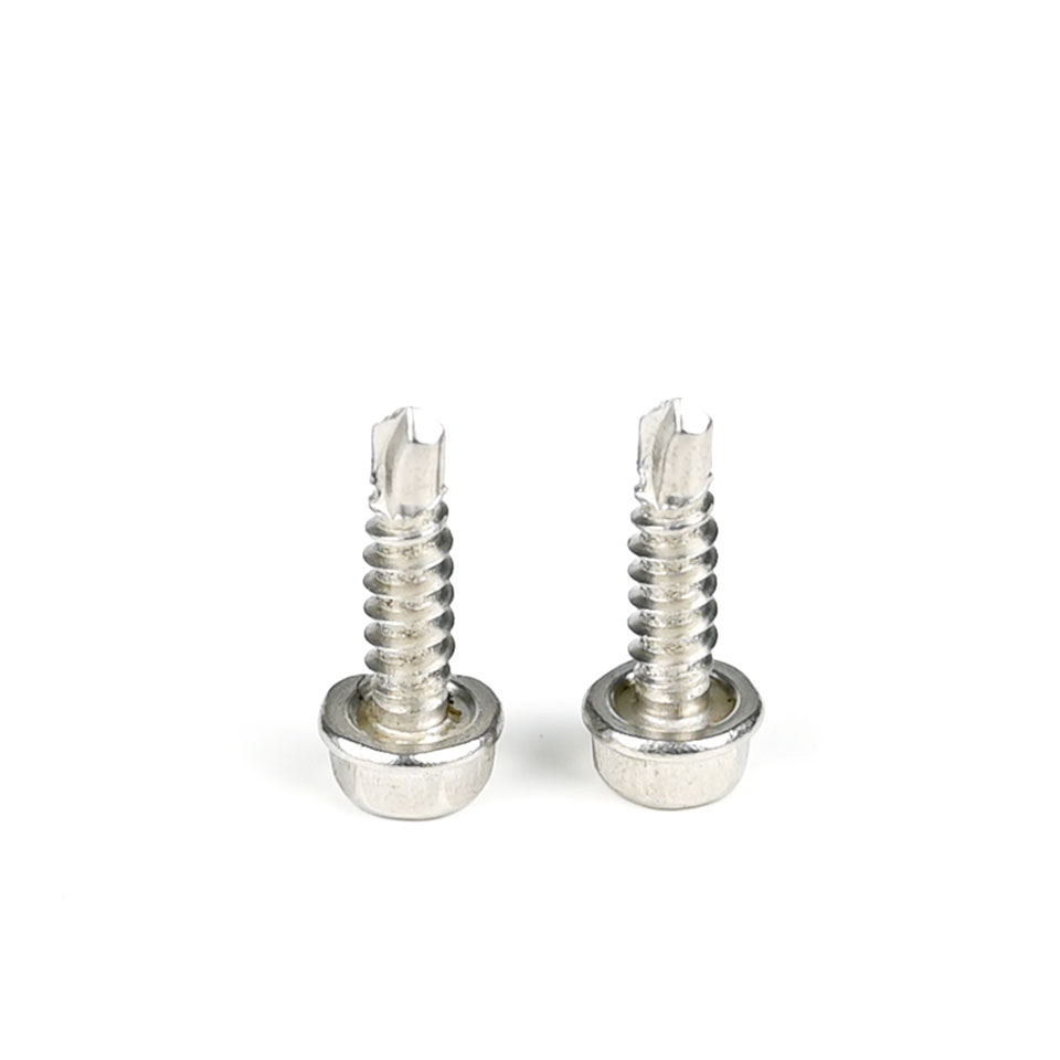 ZINC Finish Skilful Manufacture Hex Washer Head 304 Tek Screws Self With Rubber For Gas Stove