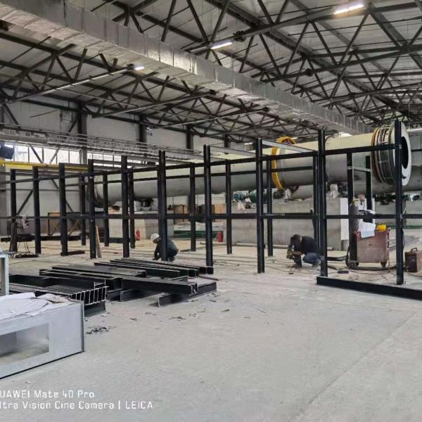 Cylindrical Granular Carbonization Equipment Coal Carbonization Kiln Internal