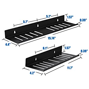 Space-saving Wall Mounted Bathroom Shelves for Storage or Display Strong and Stable