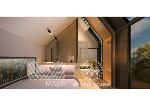 Quality Small Prefabricated Wooden Houses 24sqm Standard Q550 Stong Steel Material wholesale