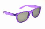 Hony Emerald Diffraction Film 3D Fireworks Glasses With Purple Frame