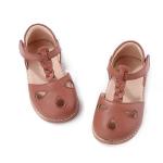 Round Toe Leather School Shoes Yellow Leather Cute Baby Shoes