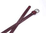 Hollow Out 2.5cm Womens Genuine Leather Belt Needle Buckles