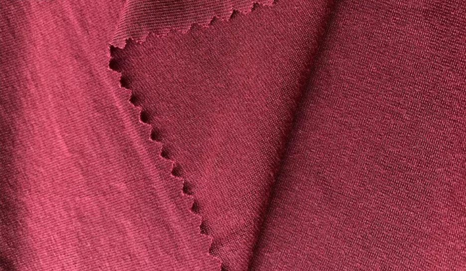 Eco Red Tencel Modal Fabric 90 Cotton 10 Spandex 40S+40D 1.5m Width