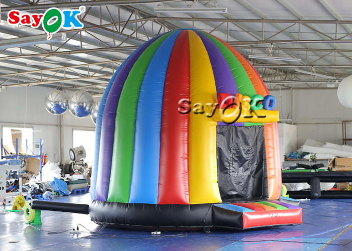 Best Inflatable Tent 5x4x3.8mH Inflatable Disco Dome Bouncy Castle With Magic Lights