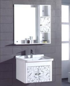 Quality 60 X46/cm PVC hanging cabinet / wall cabinet / bathroom cabinet / white color for bathroom wholesale